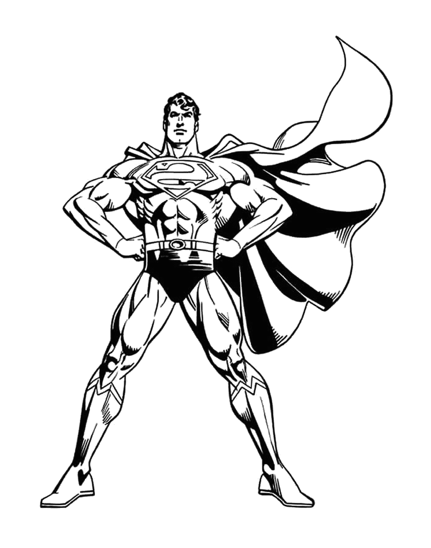  Superman con il mantello 
