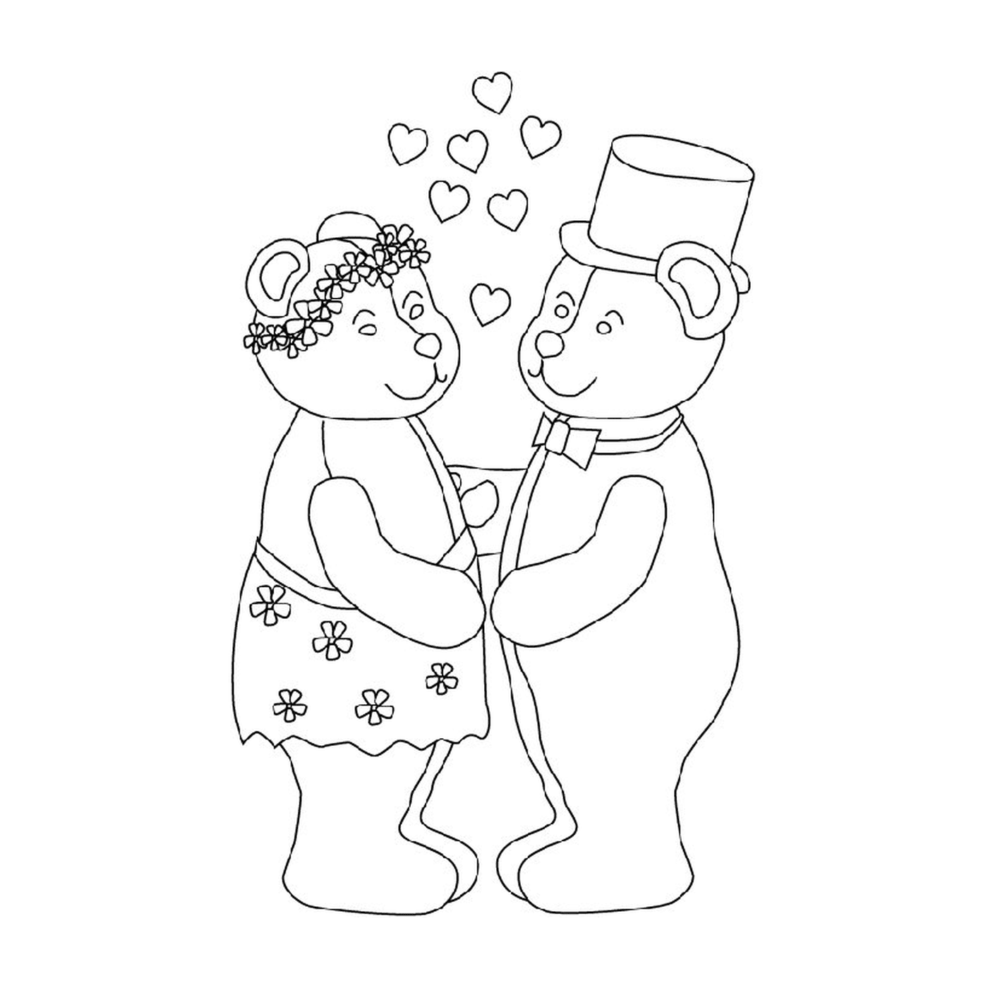  Marriage of teddy bears 