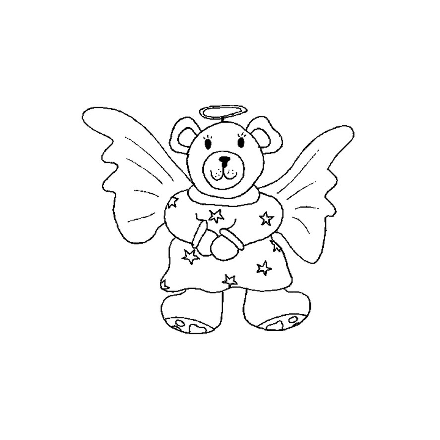  Bears with wings and halos 