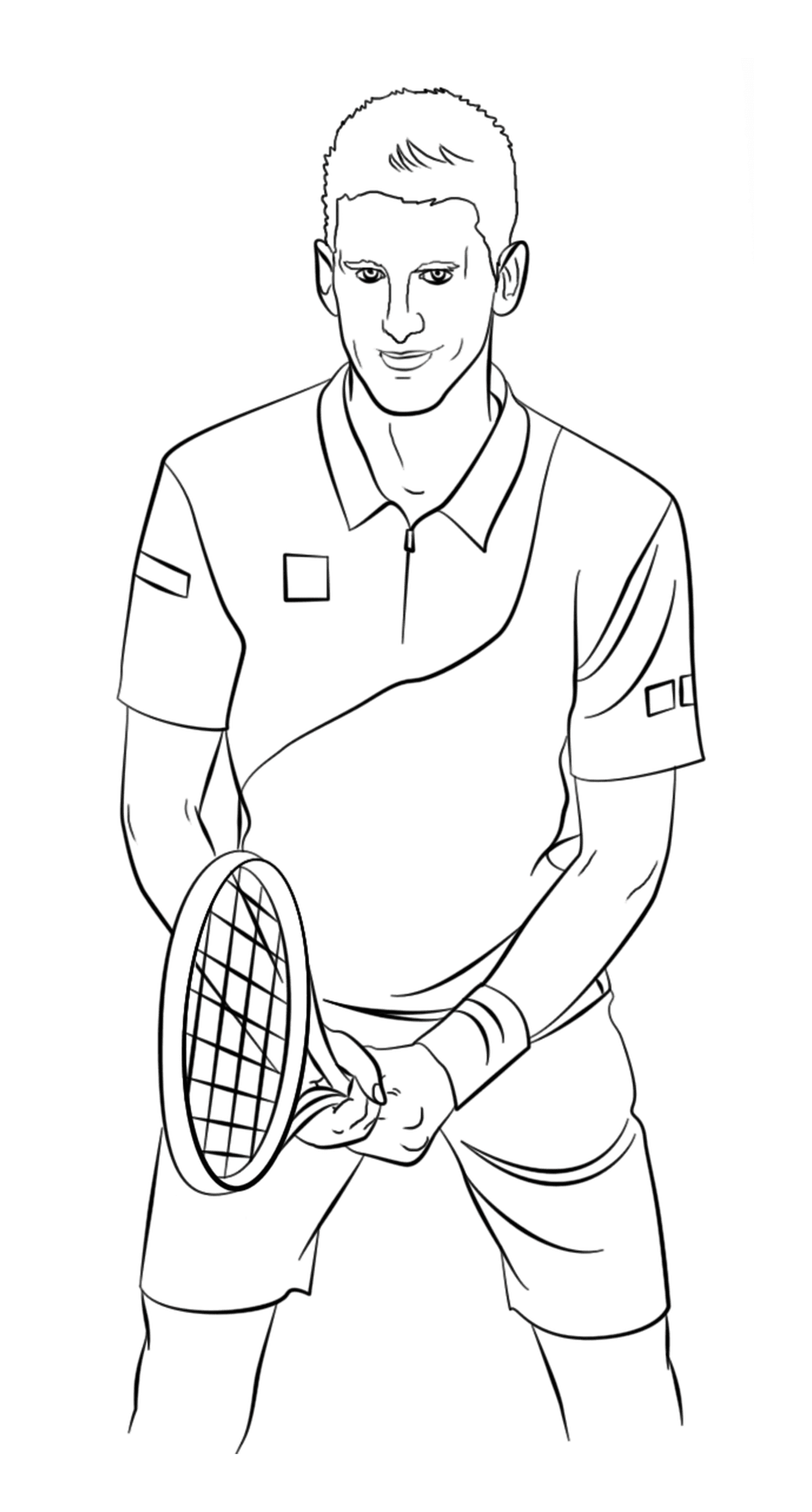  Ein professioneller Tennisspieler 