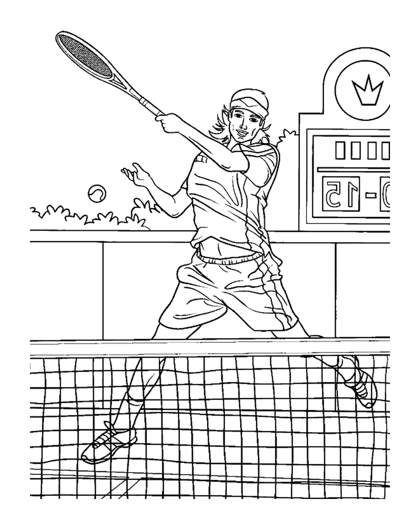  An animated tennis game 