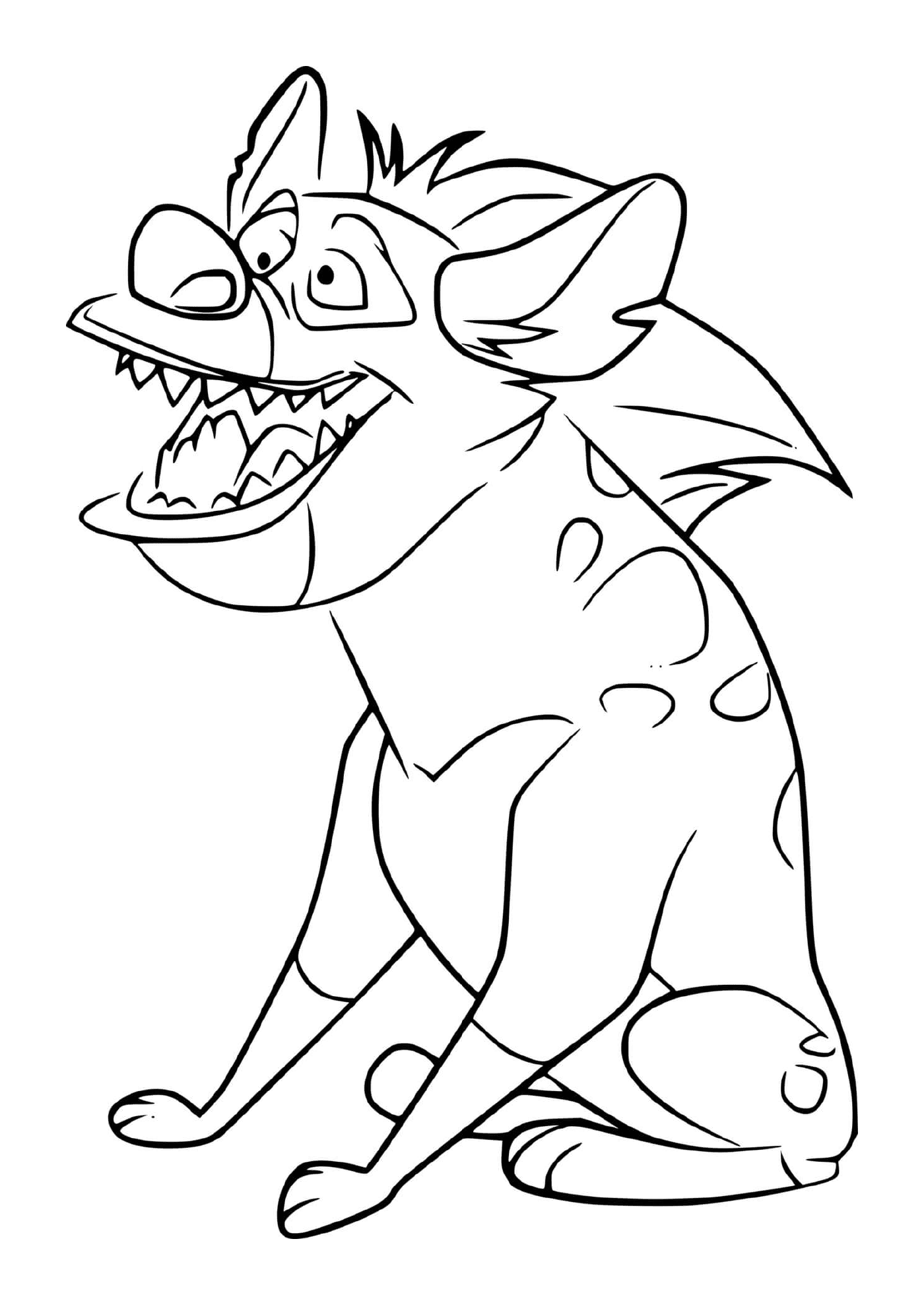  Chungu, hyena with mouth wide open 