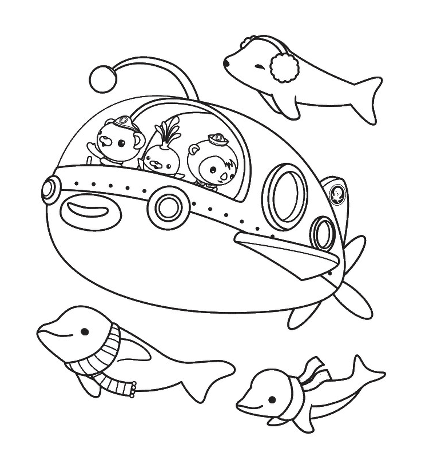  Octonauts go on an underwater adventure, an oceanic life 