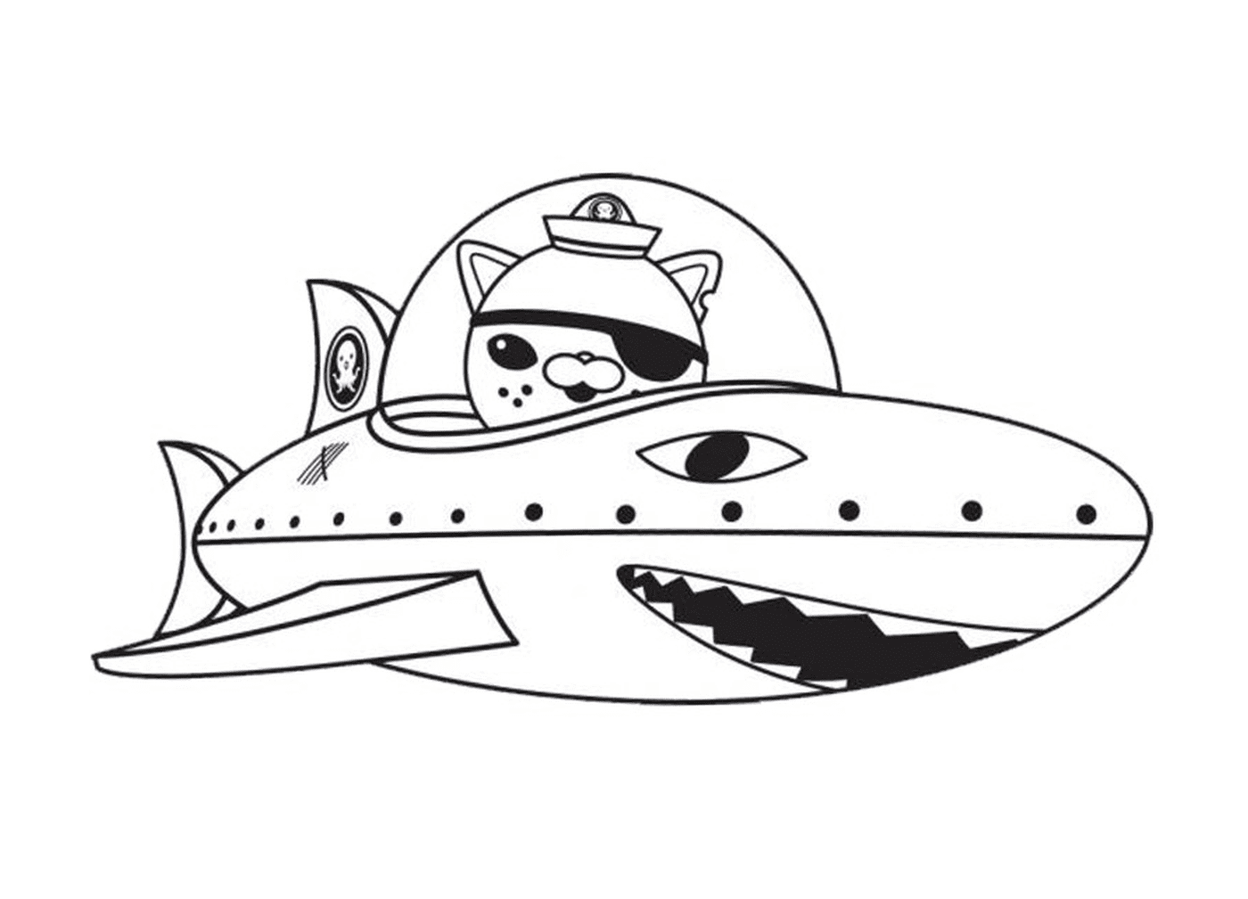  Gup-B con un tiburón, una aventura submarina 