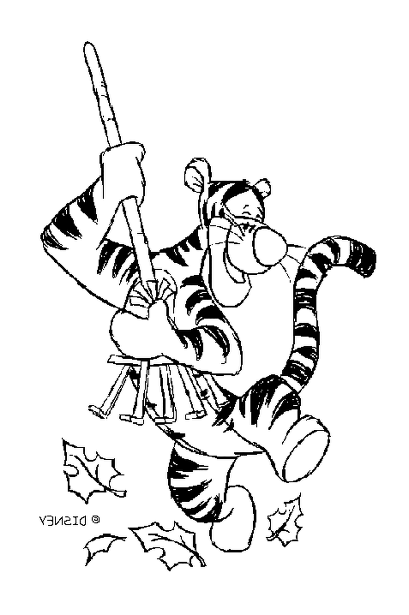  Тигру с метло-гитарой 
