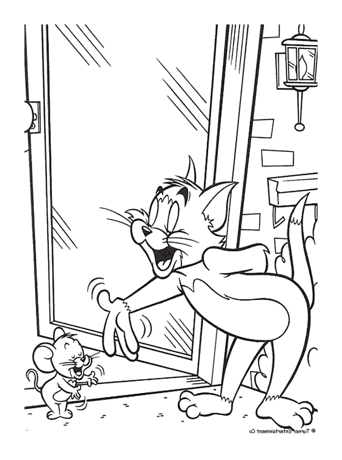 Tom y Jerry se saludan 