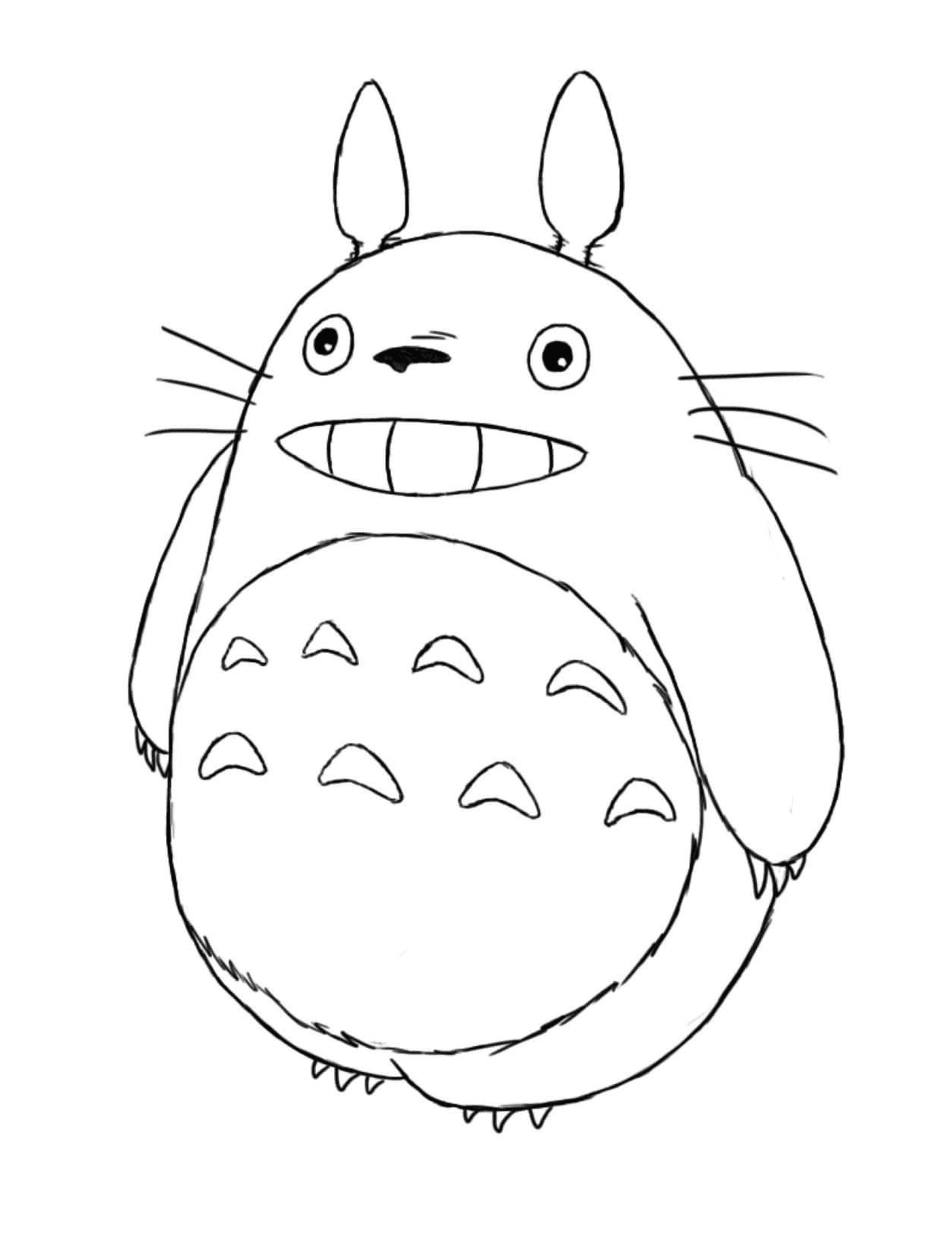  Totoro con un grande sorriso 