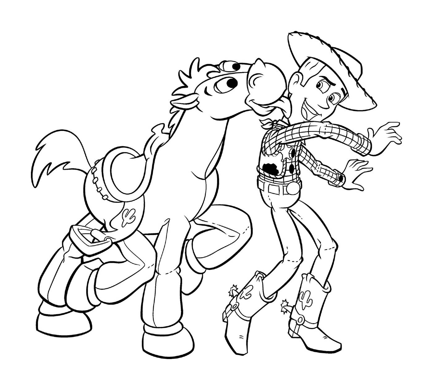  Woody e Bullseye divertirsi 