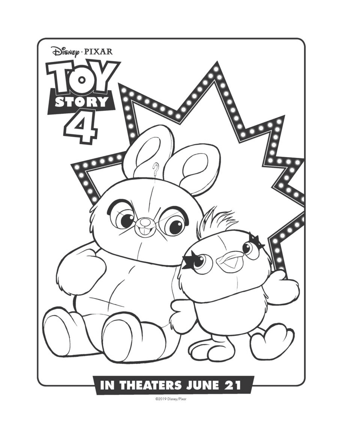  Bunny y Ducky de Toy Story 4, cómplices 