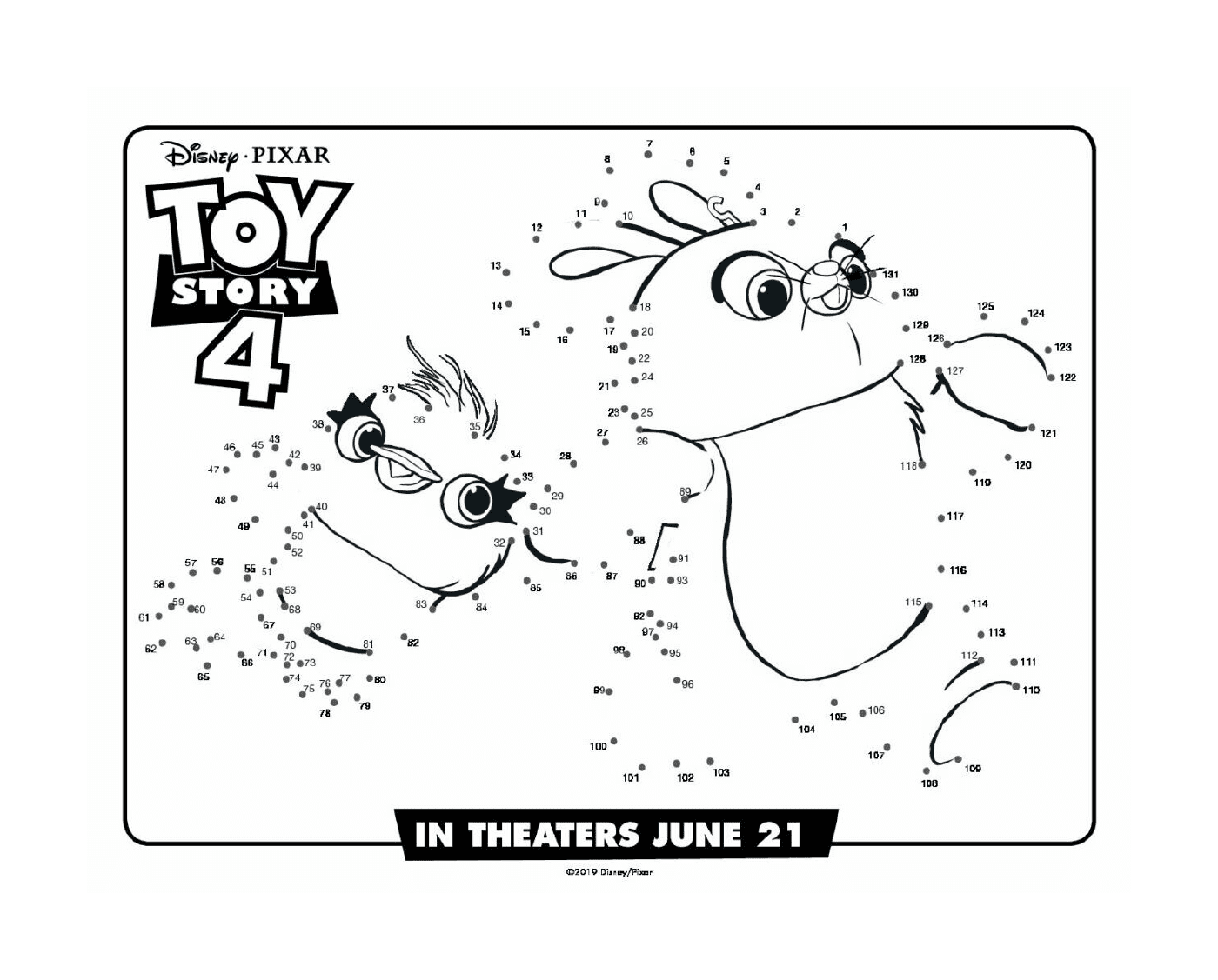  Toy Story 4 printable for children 