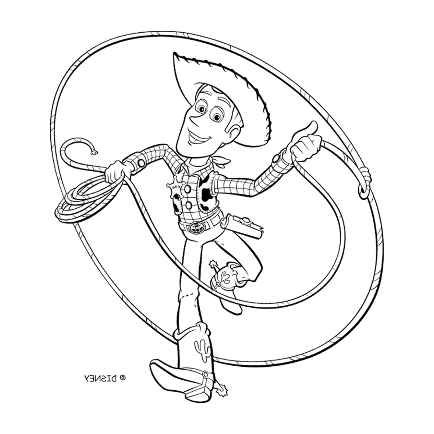  Woody and his lasso, hero of the Far West 