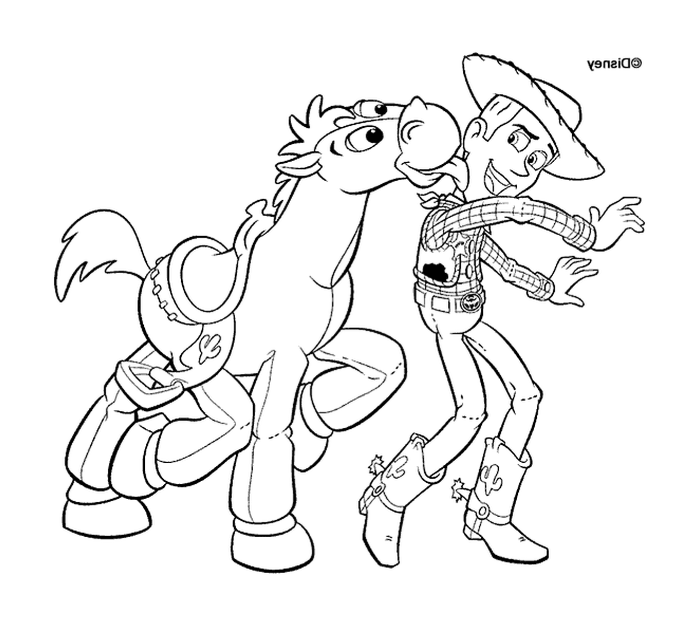 Woody und sein Pferd, unzertrennliches Duo 