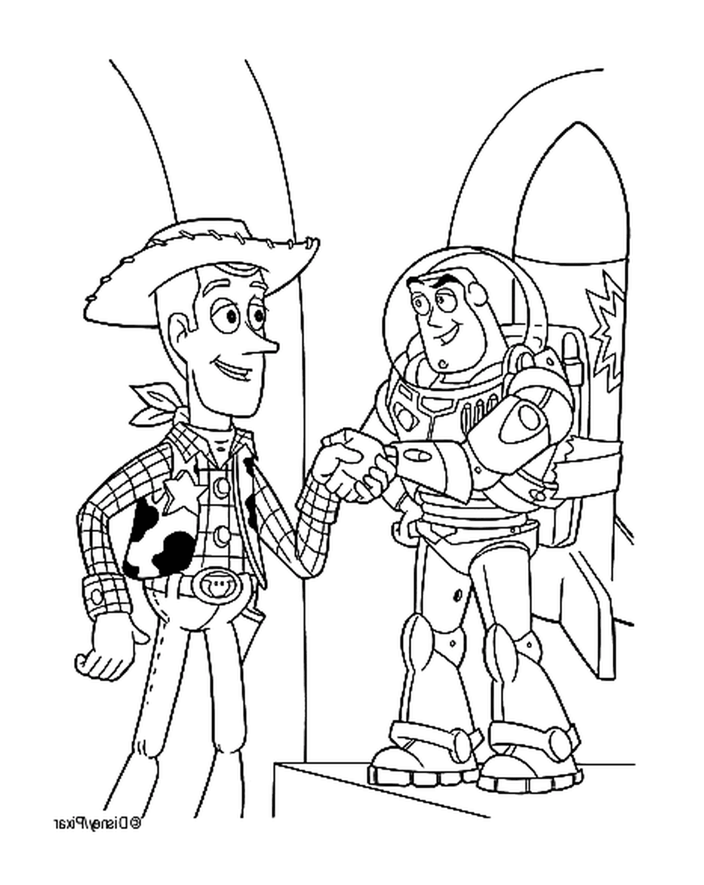  Buzz l'Éclair and Woody, legendary partners 