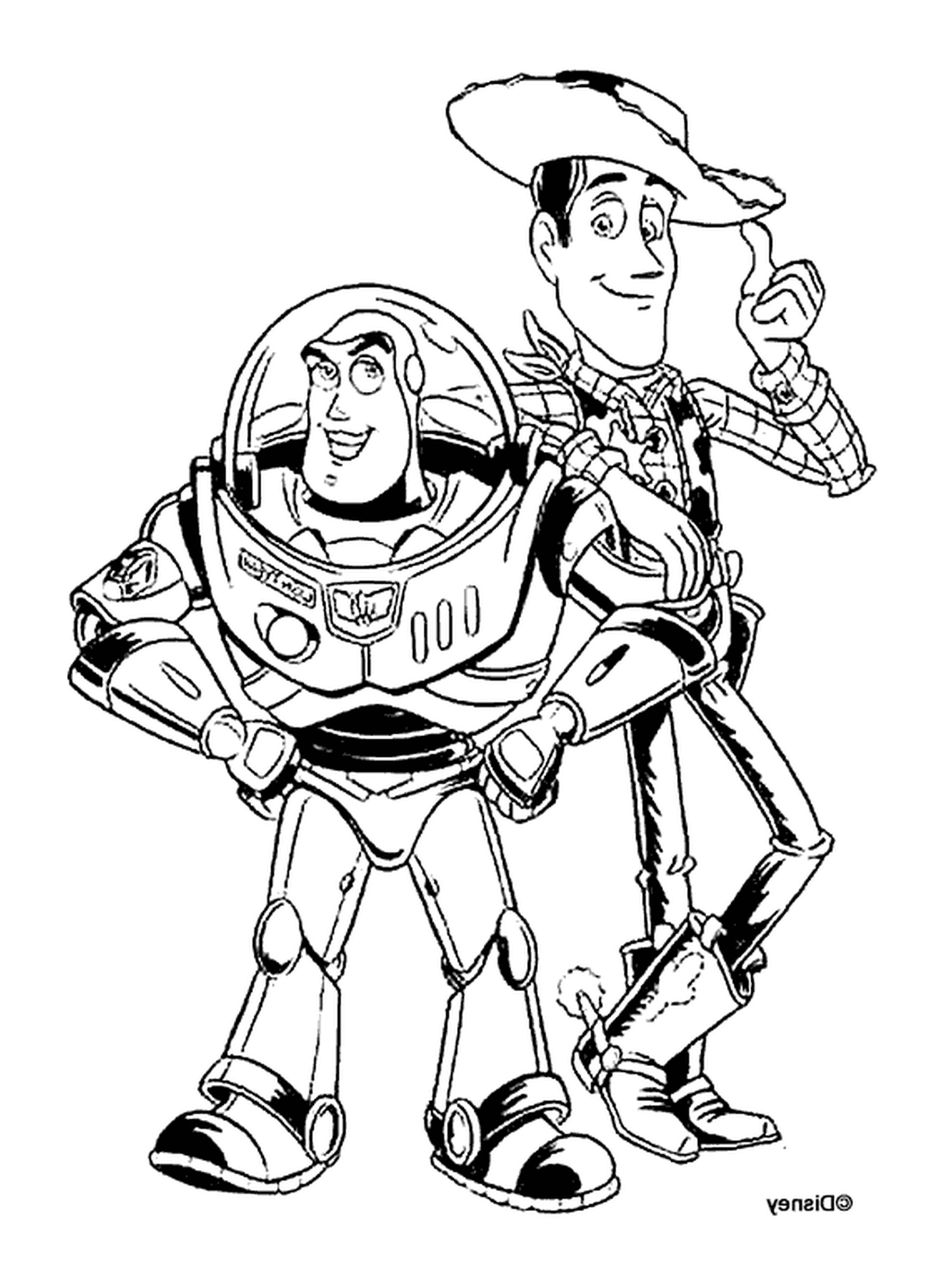  Buzz the Light y Woody, dúo legendario 