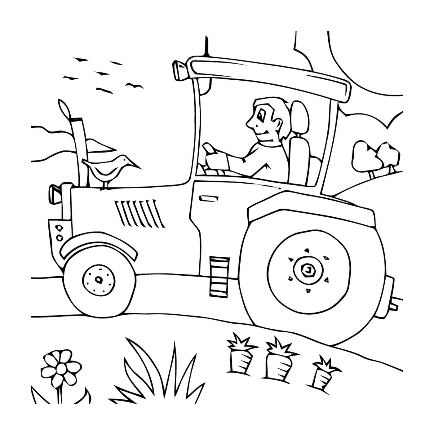  Tractor for kindergarten, easy and fun 