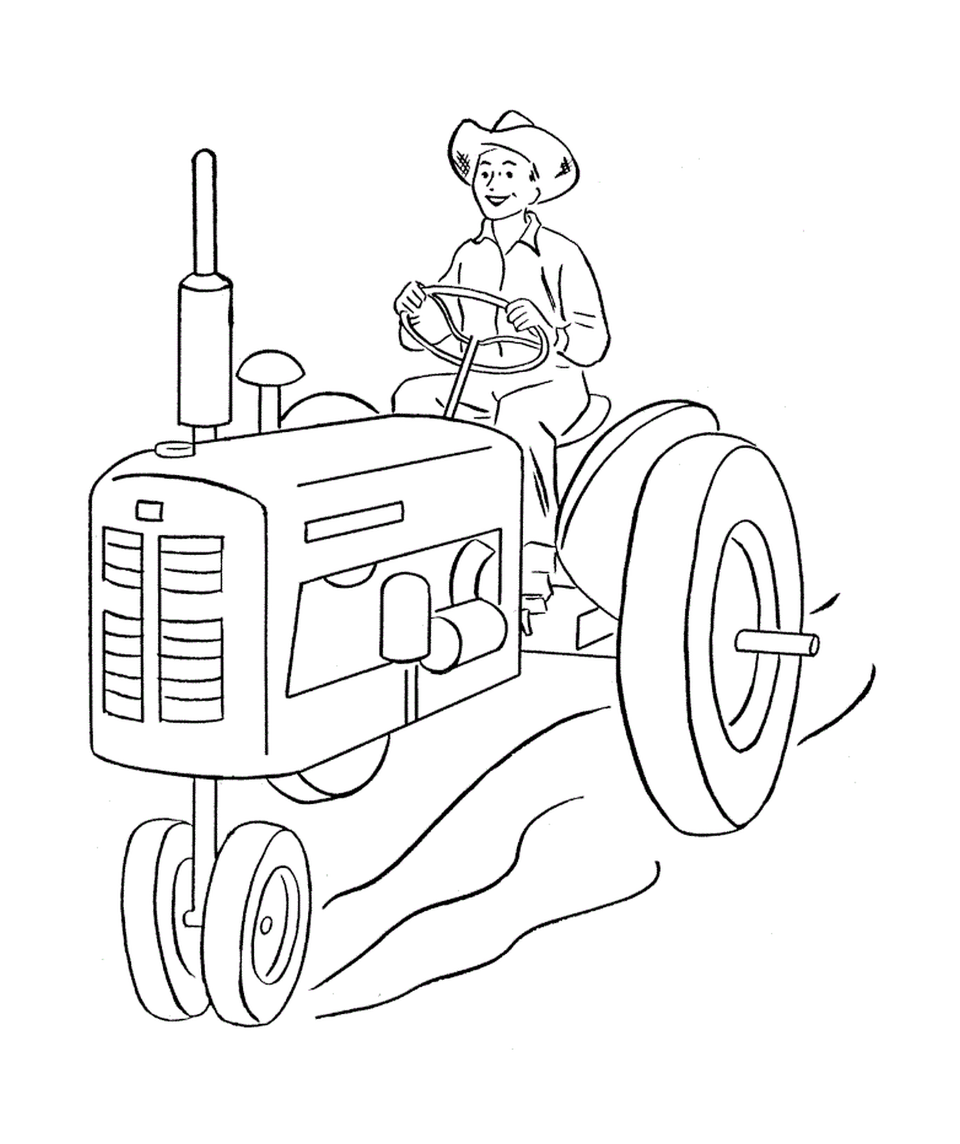  Traktor mit Gabel, vielseitiges landwirtschaftliches Werkzeug 