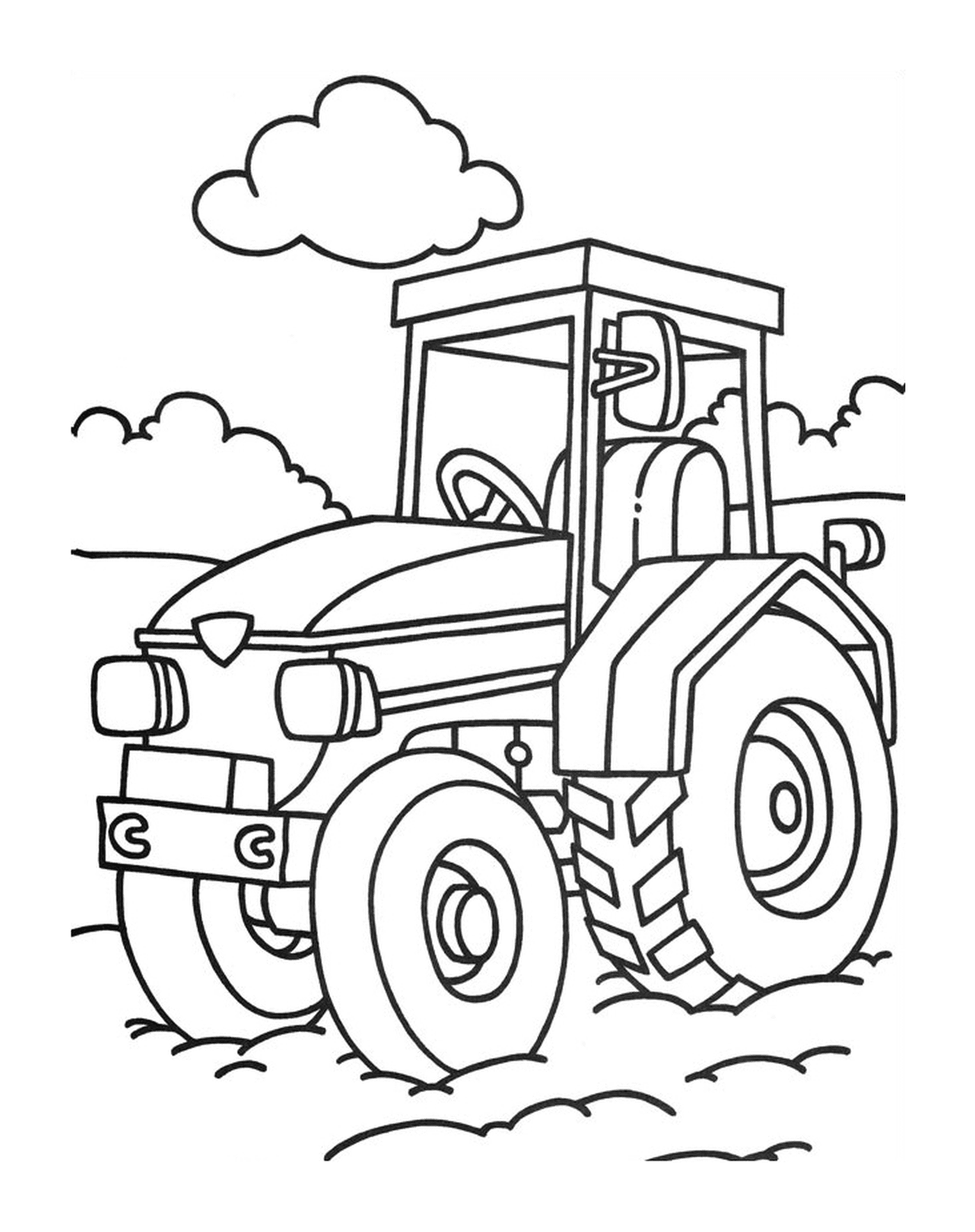  Классический трактор, твердое оборудование 