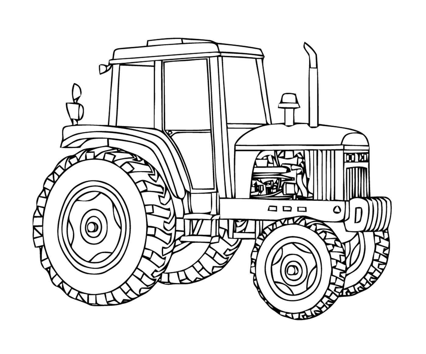  Small red tractor 