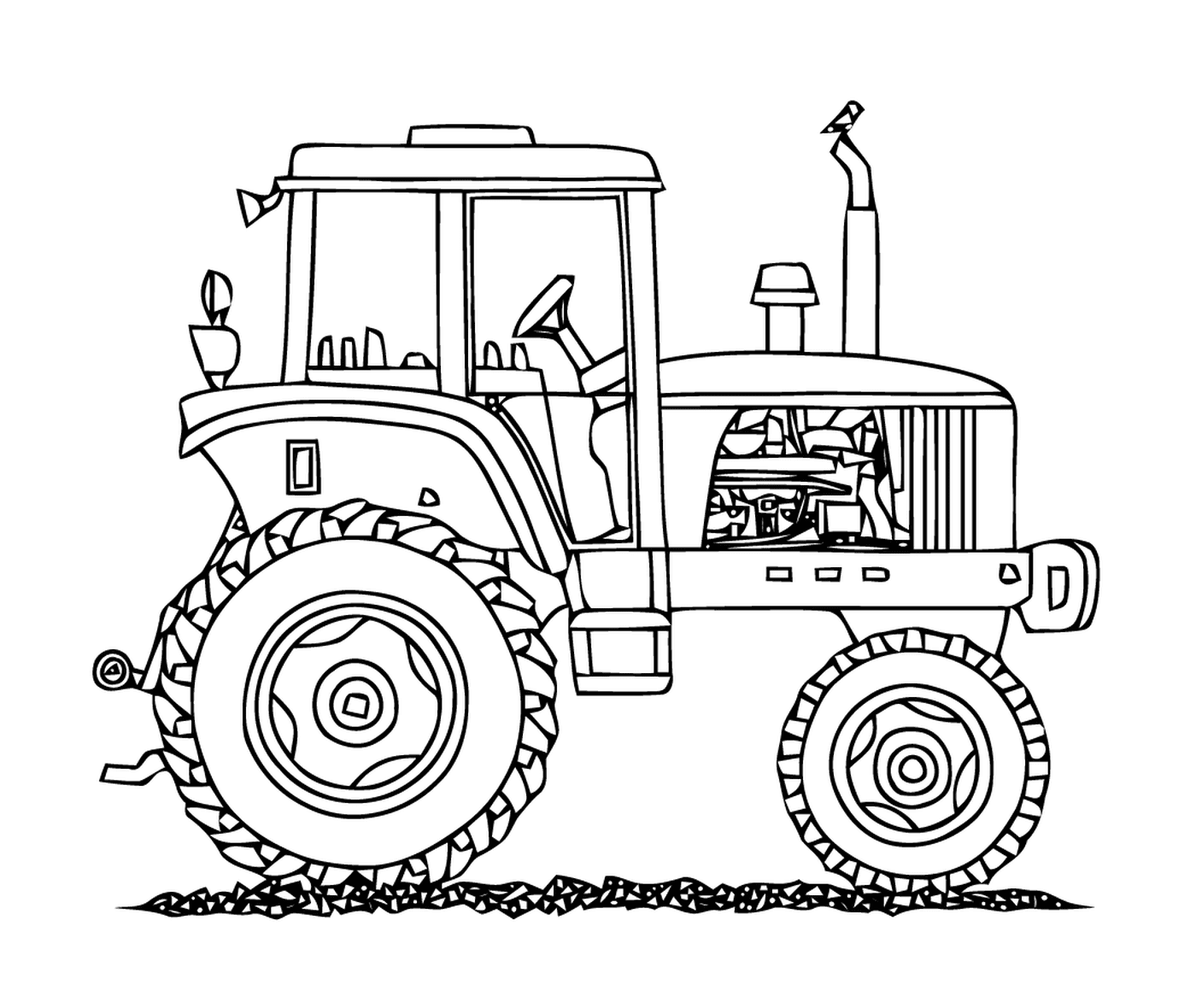  Классический зеленый трактор 