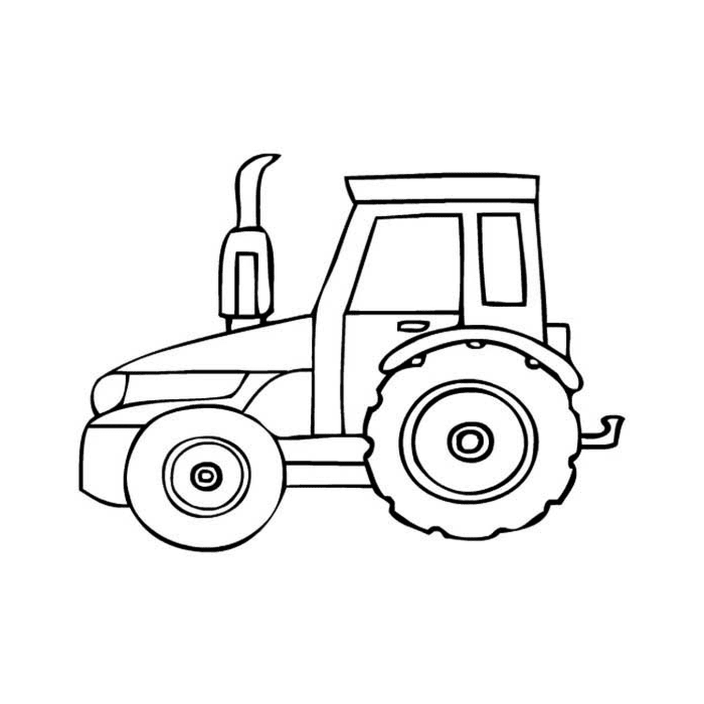  Современный трактор в поле 