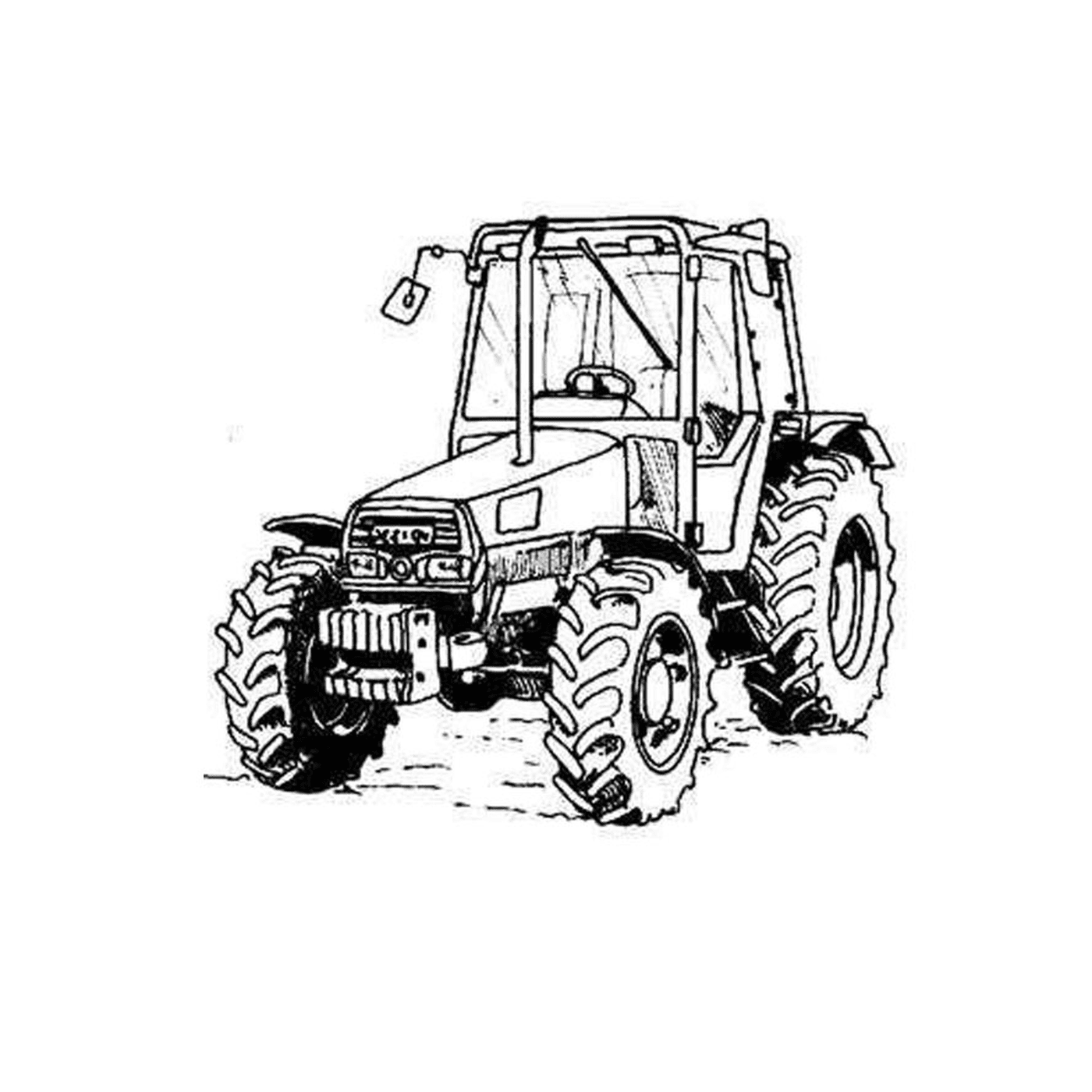  Traktor klassischen Boden grün 