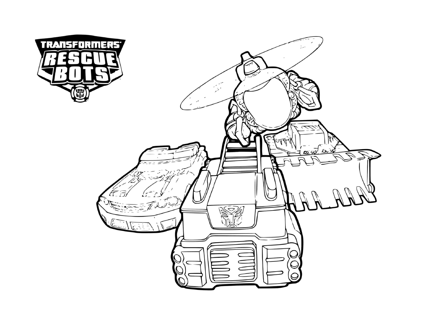  Transformers Rescue Bots, helicopter tank 