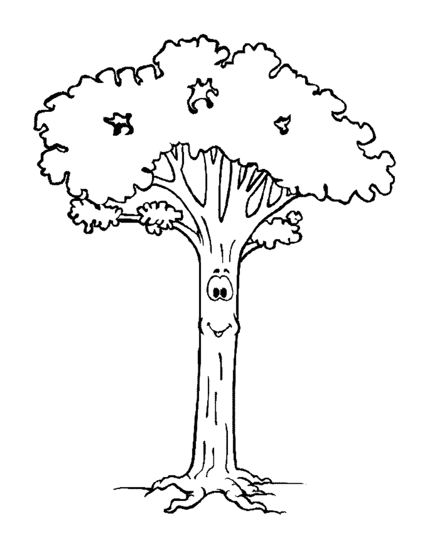  Un albero con un volto 