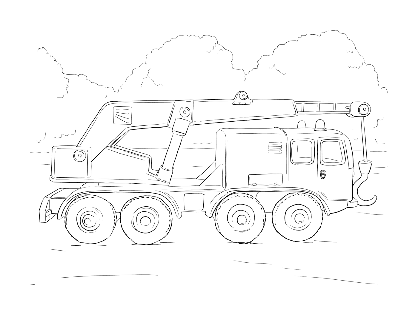  Crane truck, lifting gear 