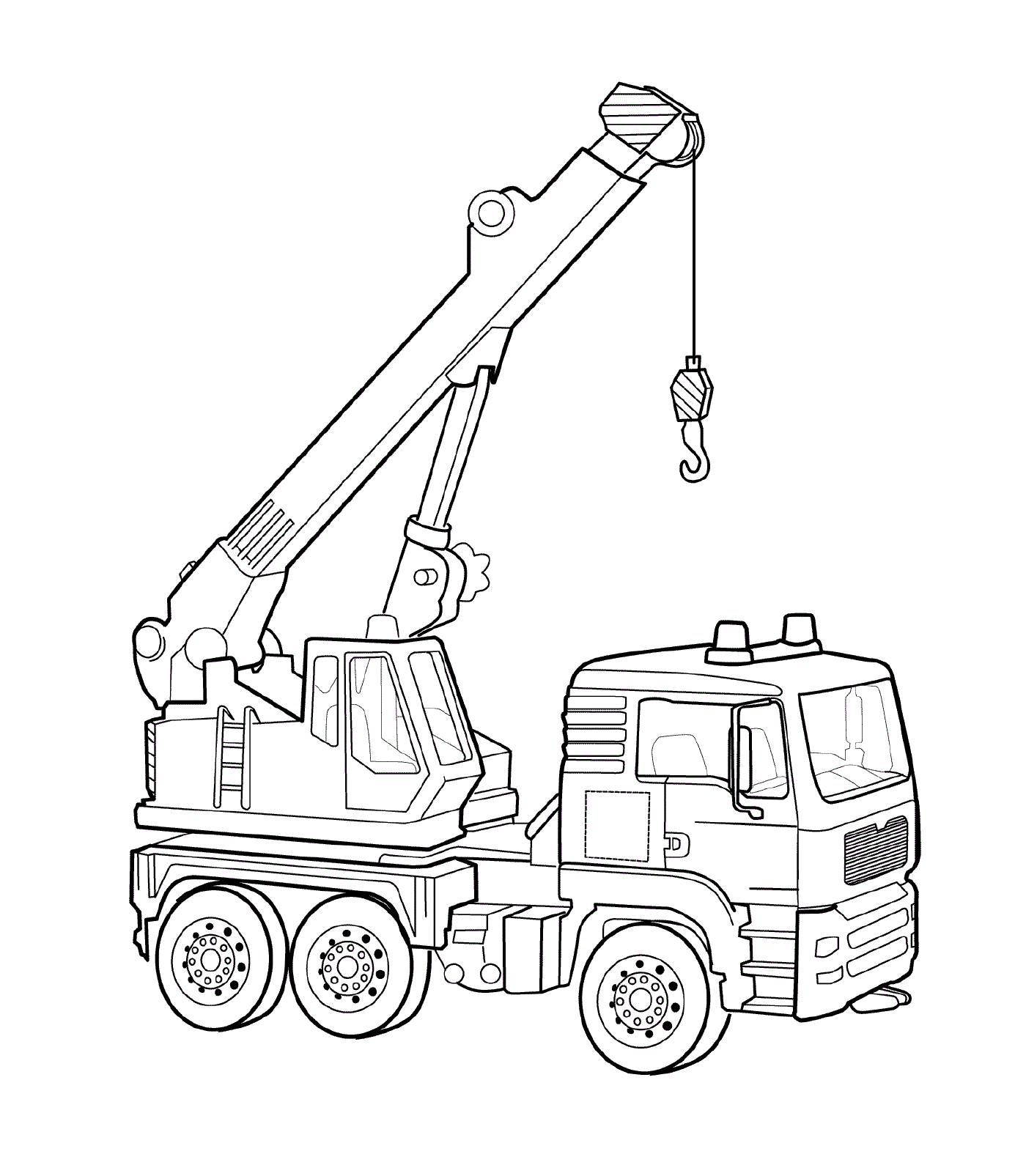  Camión grúa de construcción 