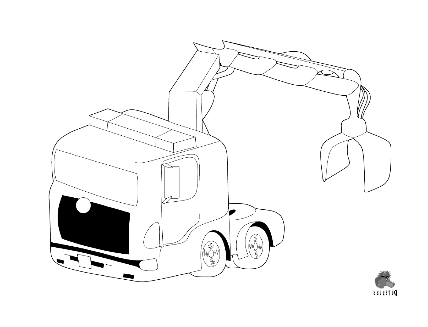  Truck with a crane 