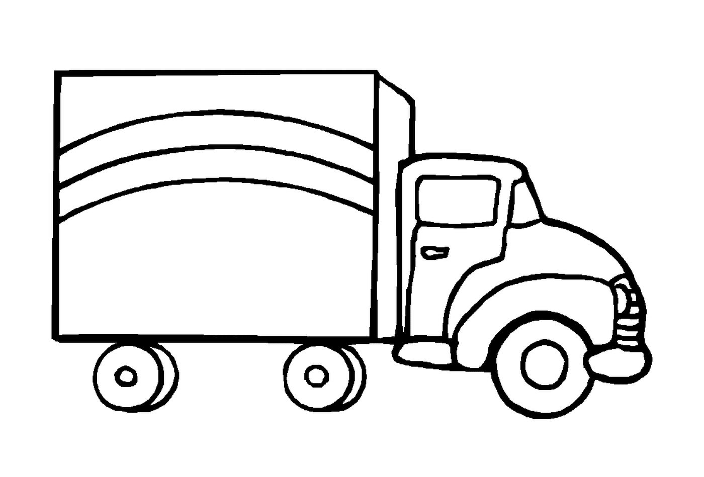  Un camión tirado 