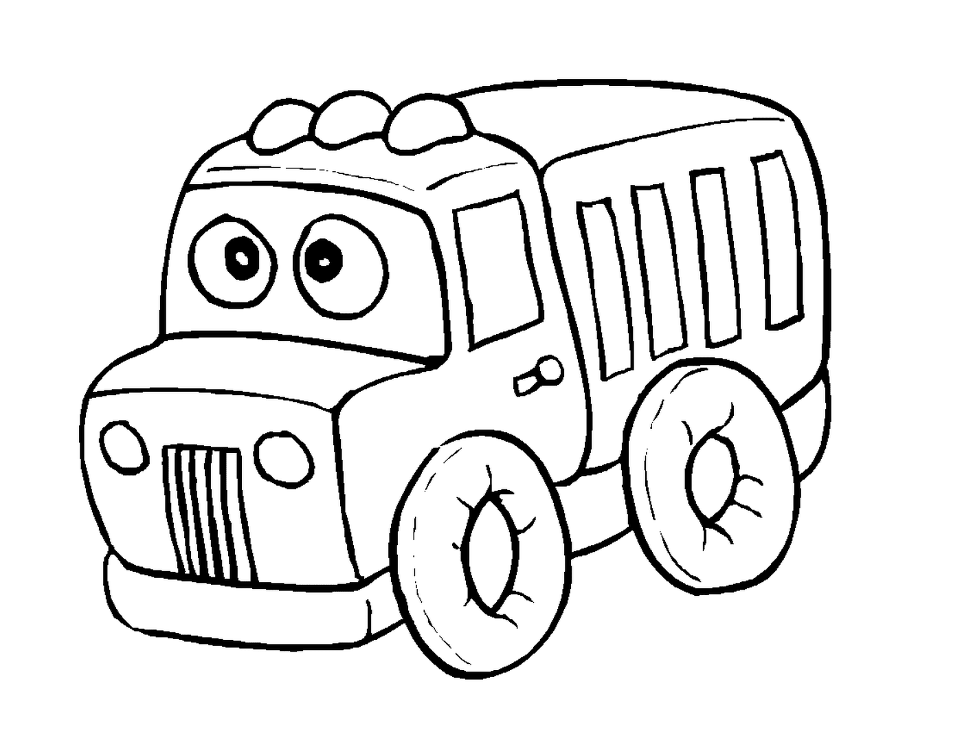  Camión de dibujos animados 
