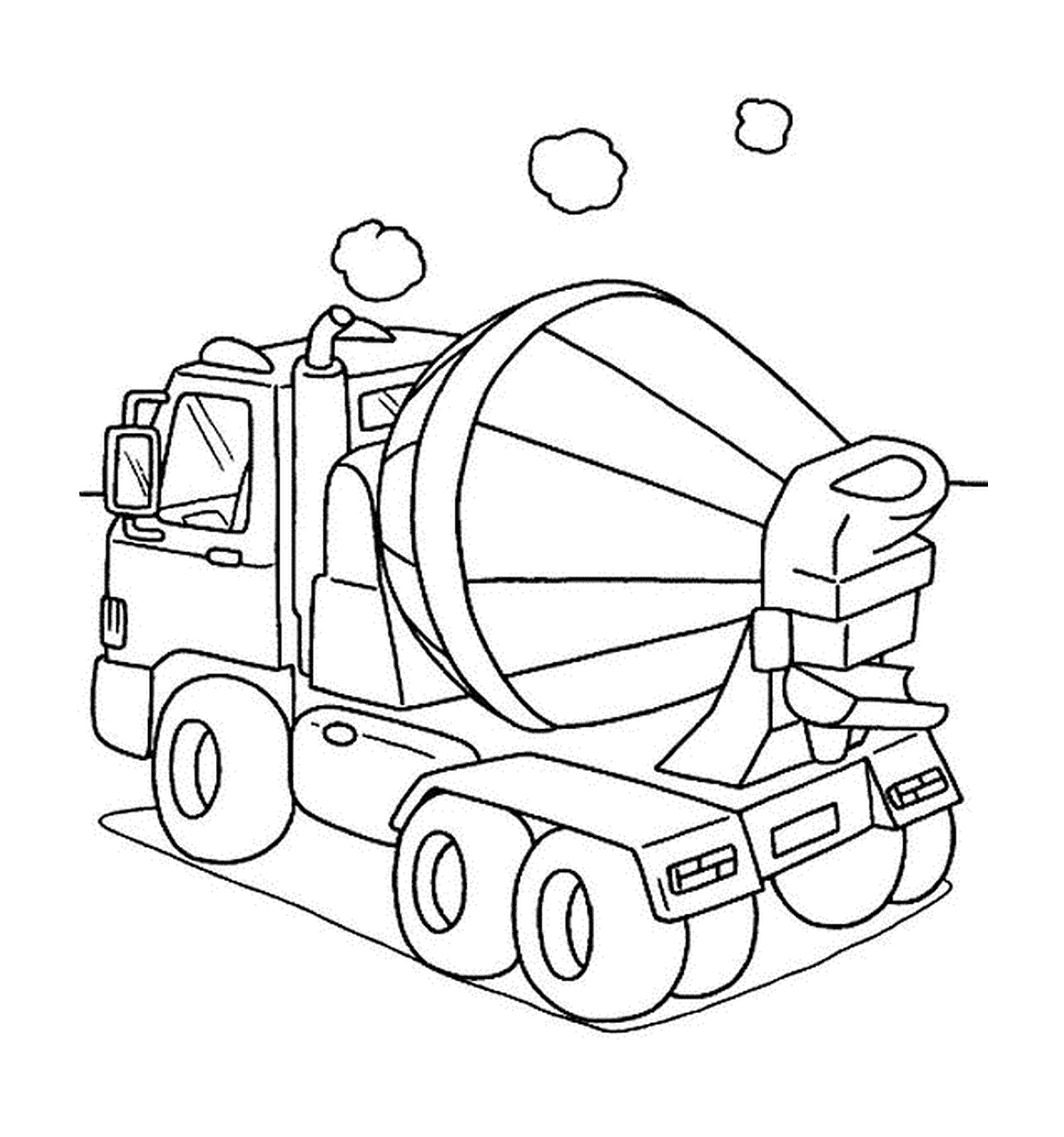  A concrete mixer in this image 