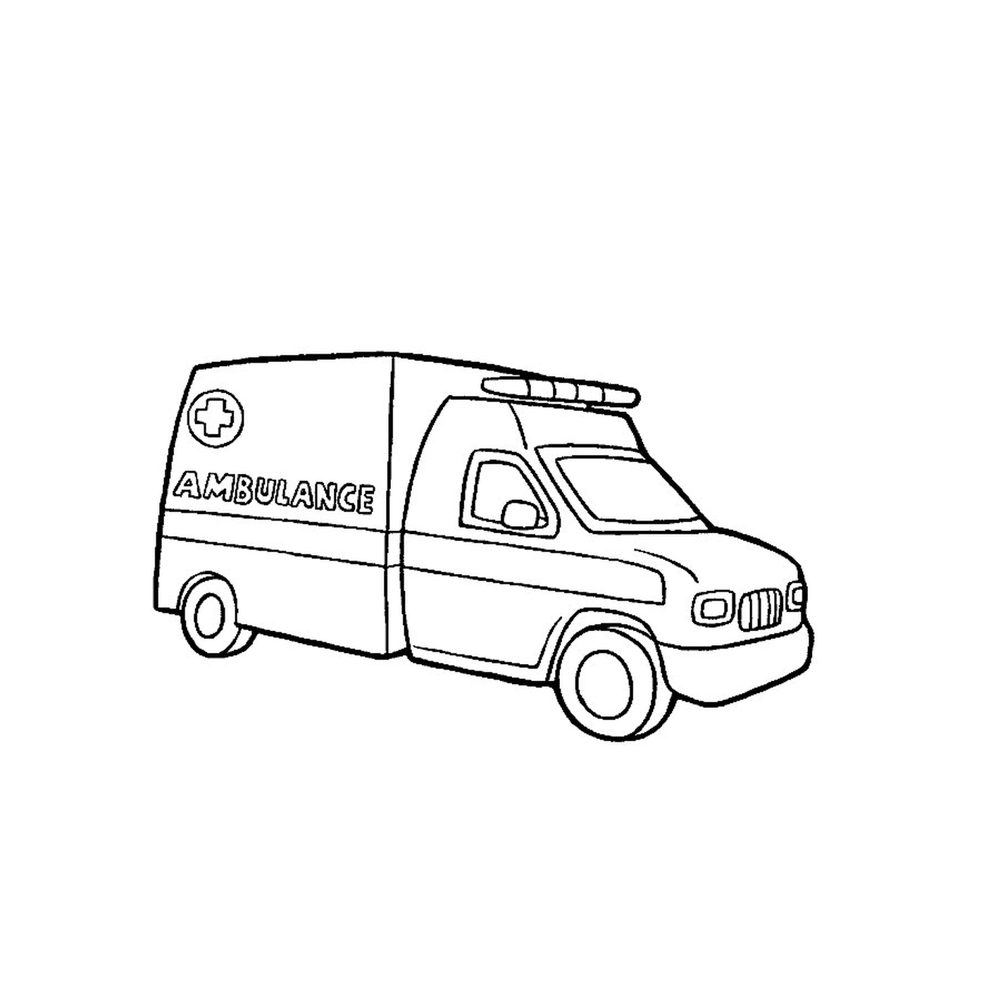  Drawing of an ambulance 