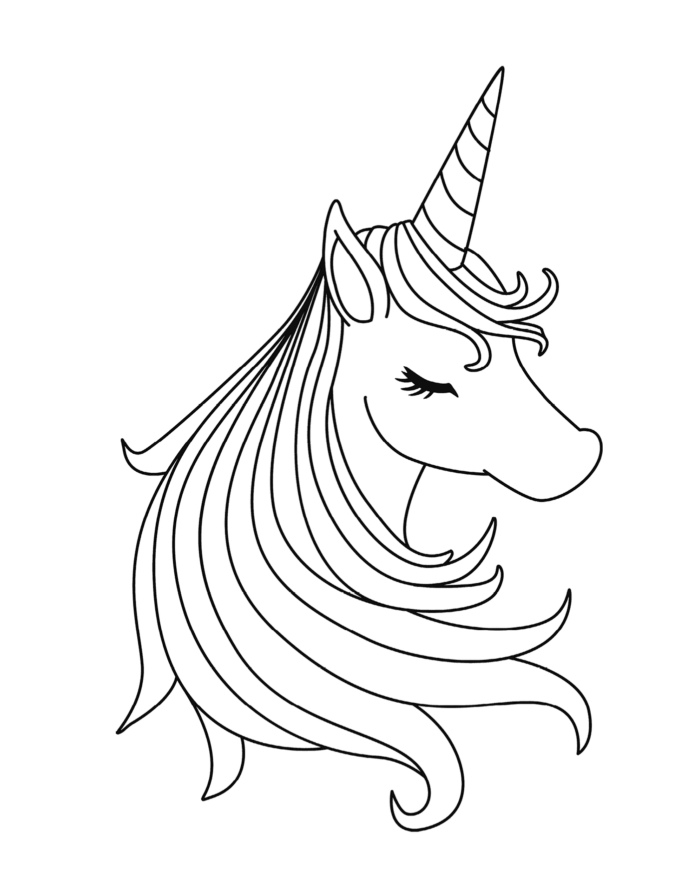  Unicorn testa ragazza 