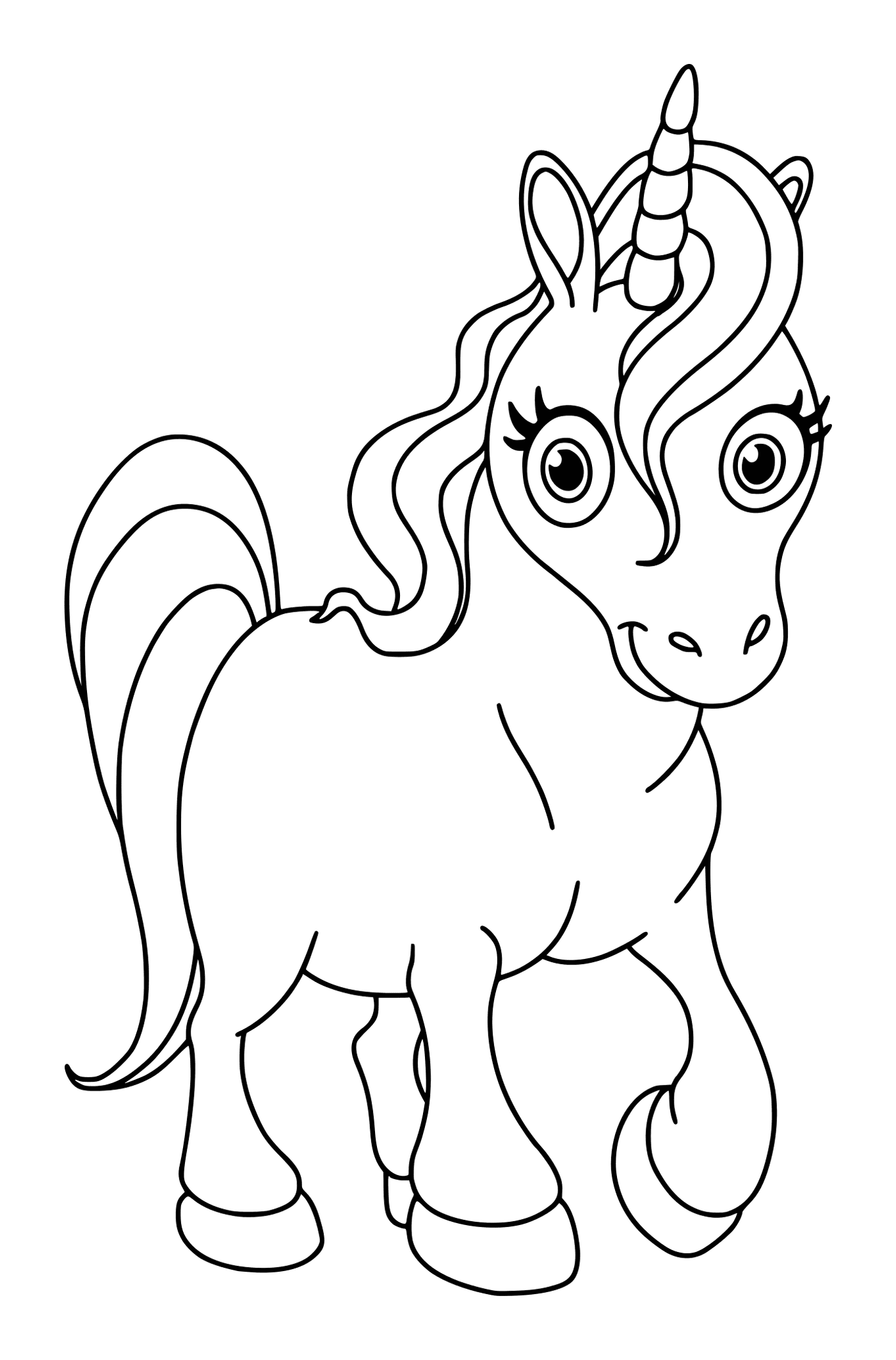  Principessa unicorno kawaii adorabile 