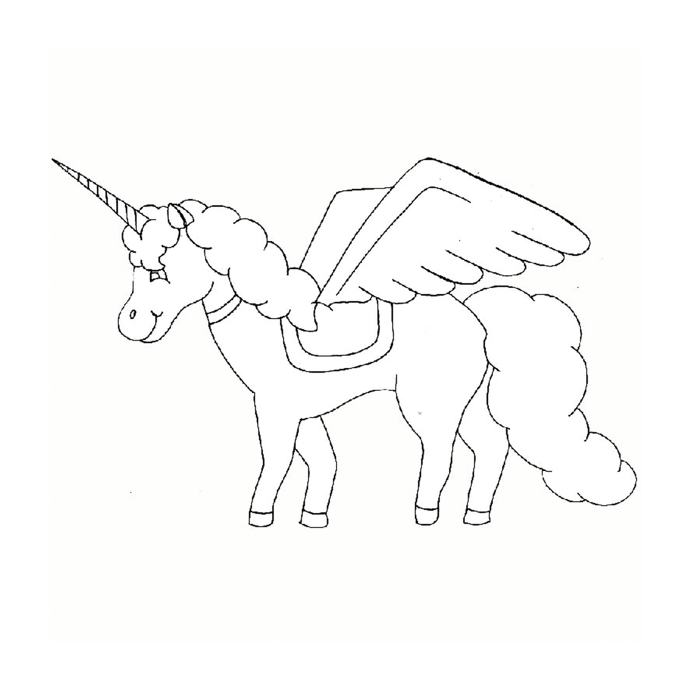  angelic unicorn with wings 