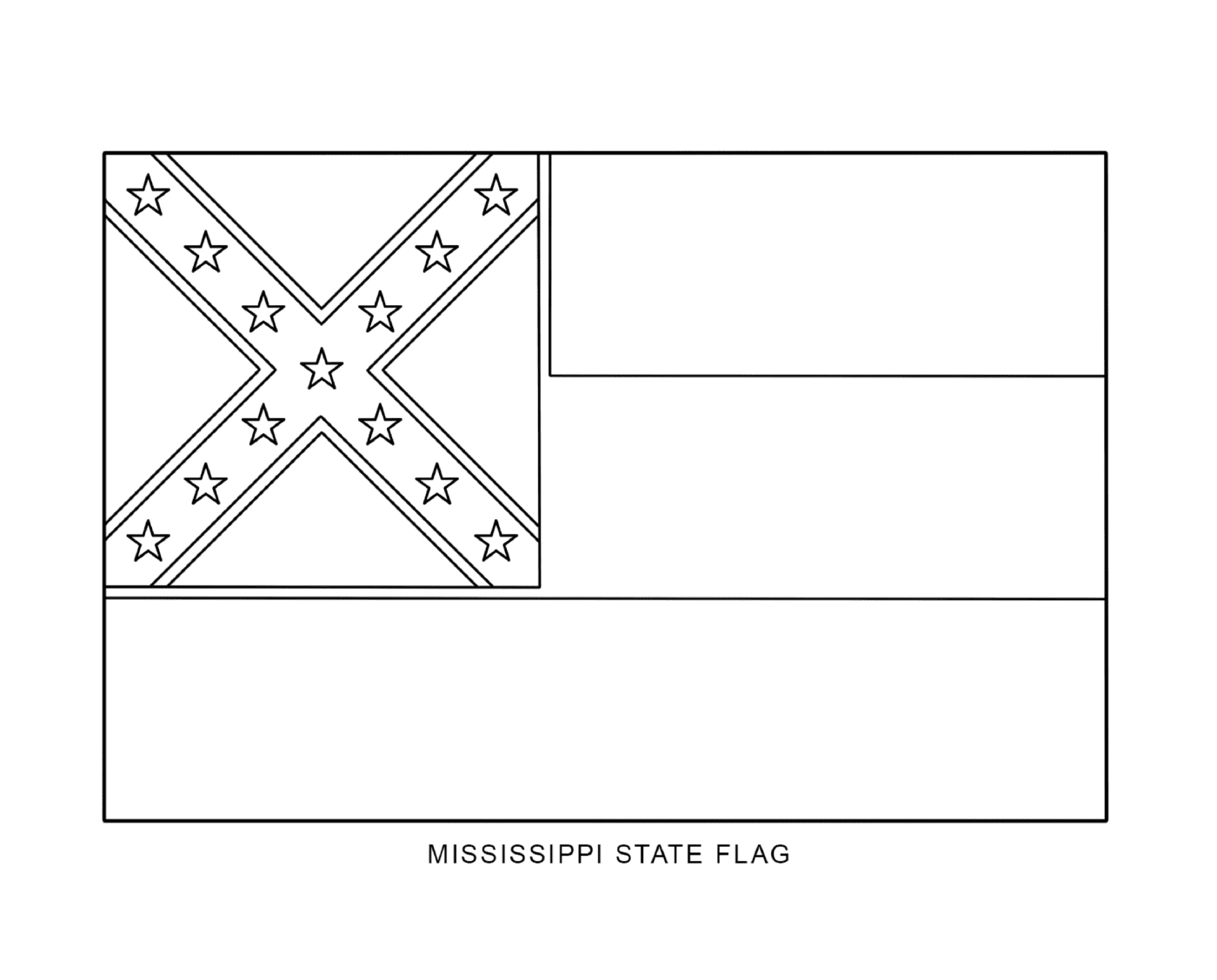  Bandiera dello stato del Mississippi 