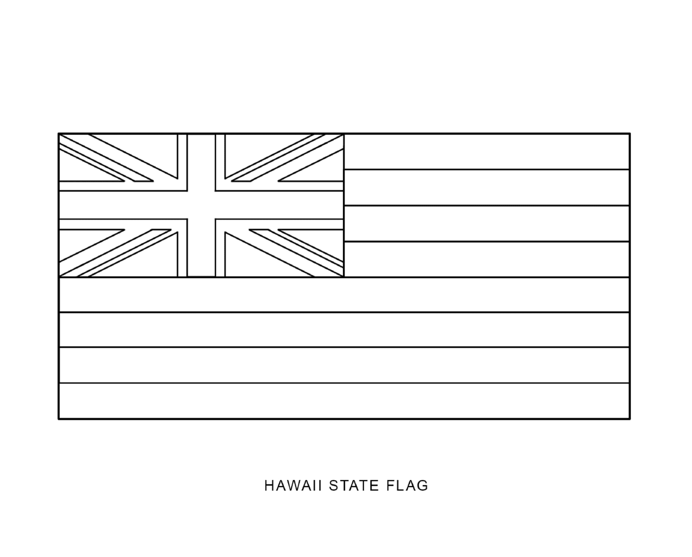  Bandiera dello stato delle Hawaii 