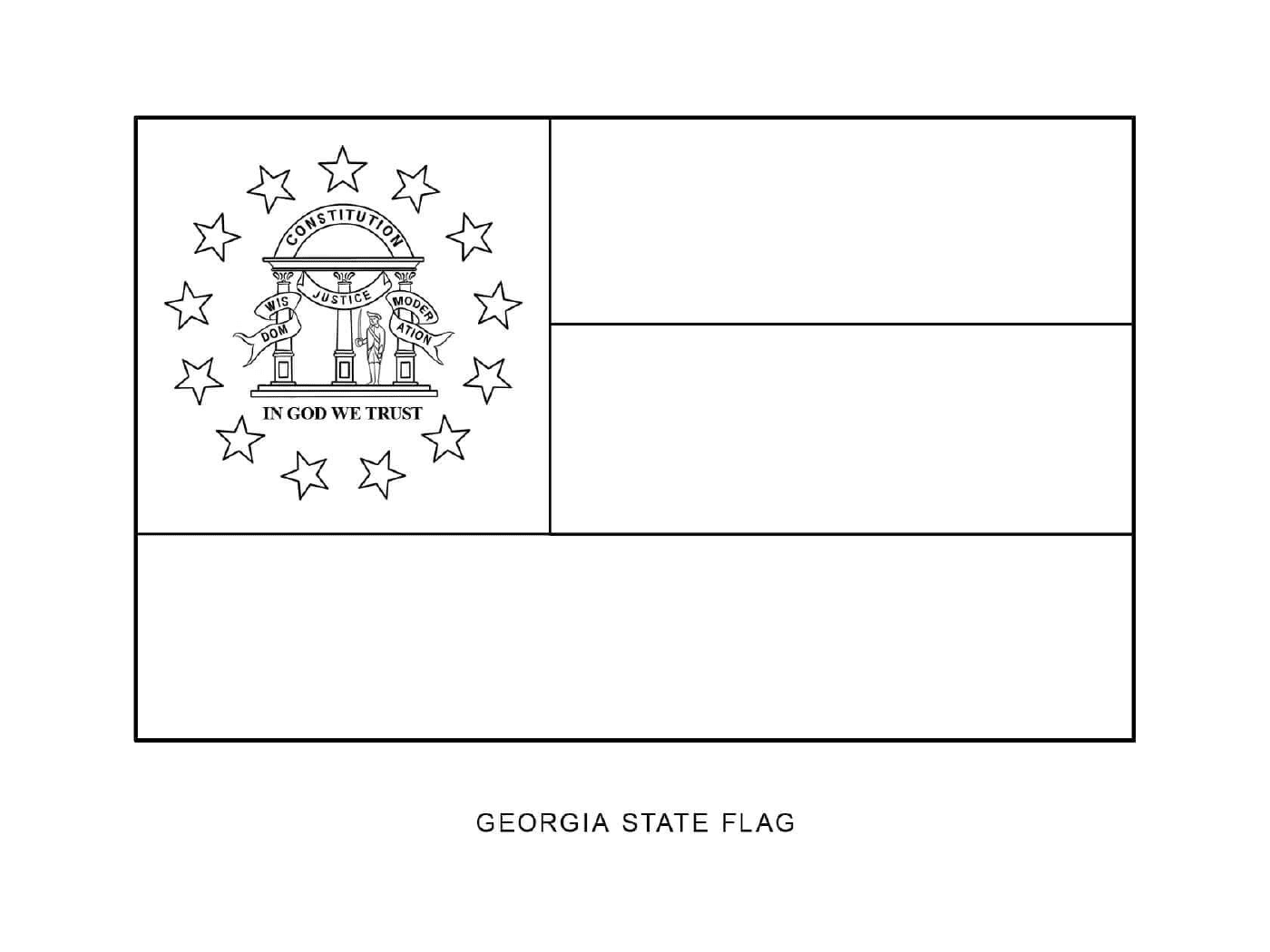  Bandiera dello Stato della Georgia 