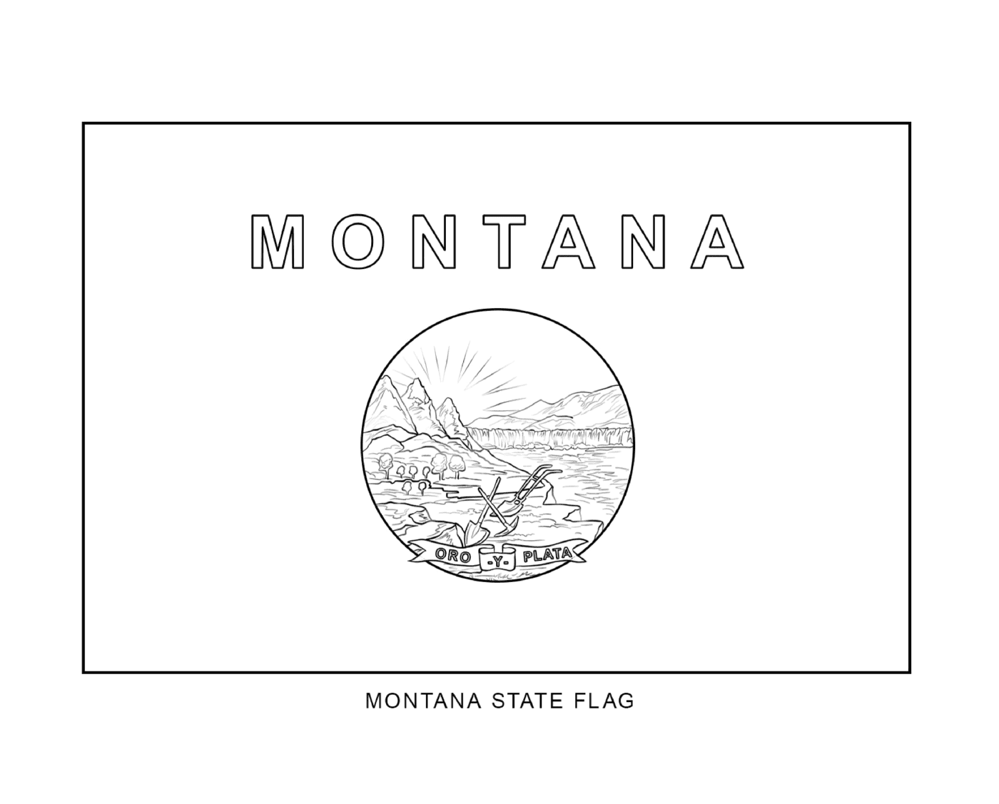  Флаг штата Монтана 