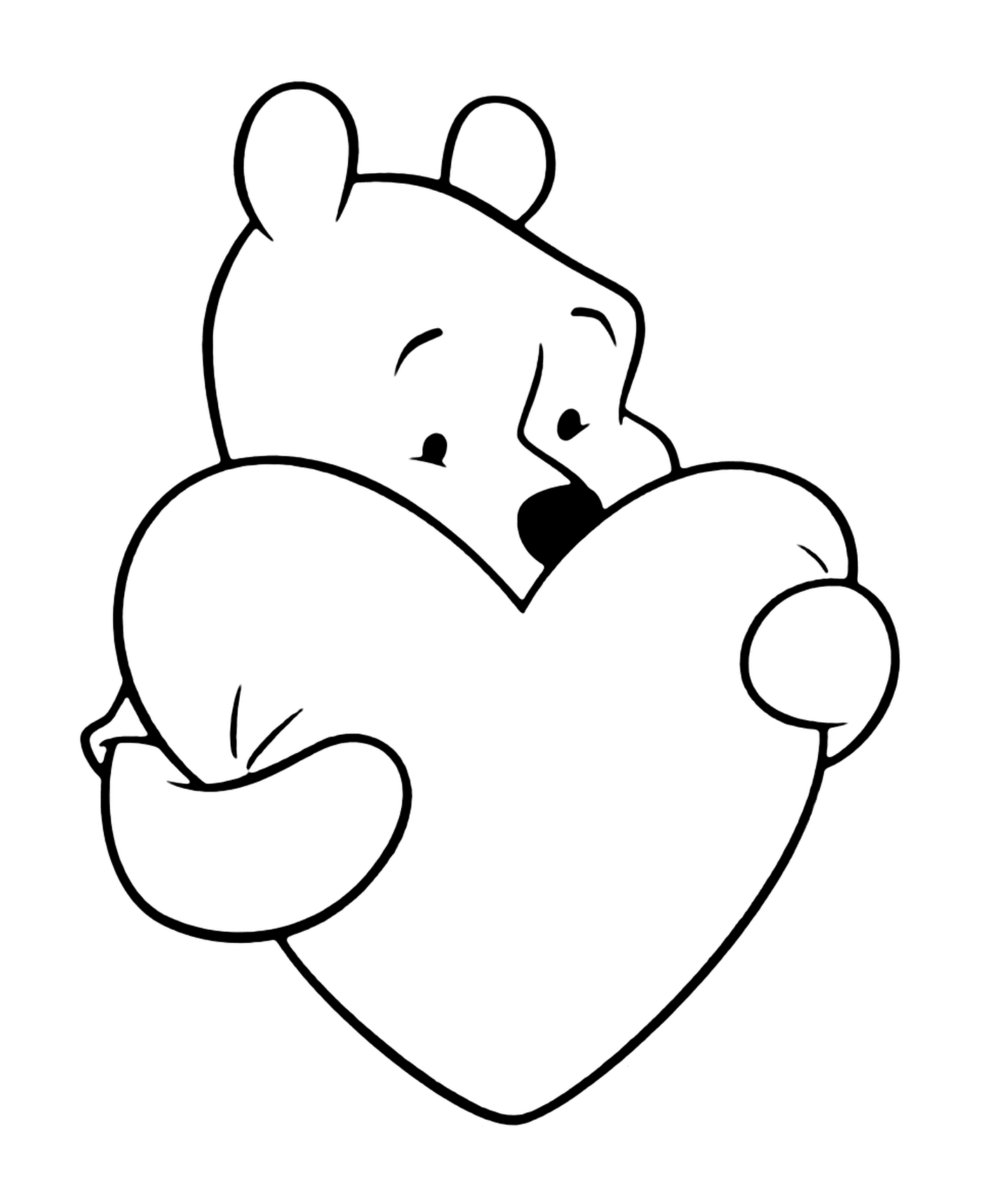  Winnie the Bear, big heart 