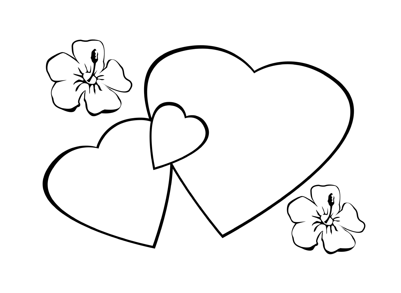  Herzen, Valentinstag Blumen 