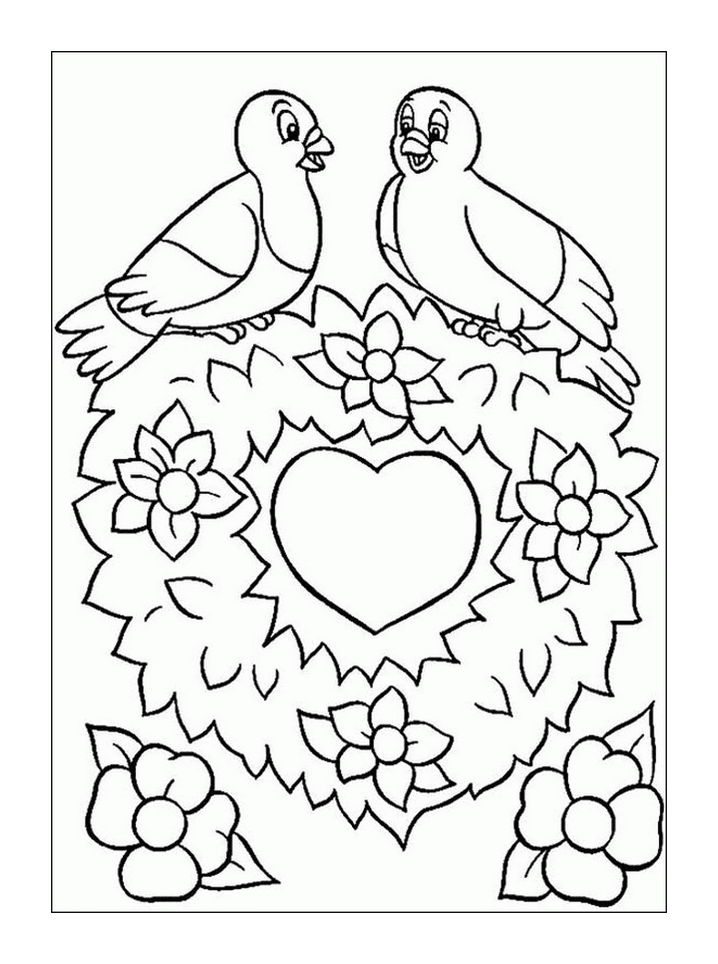  Valentine's Day, birds in love 