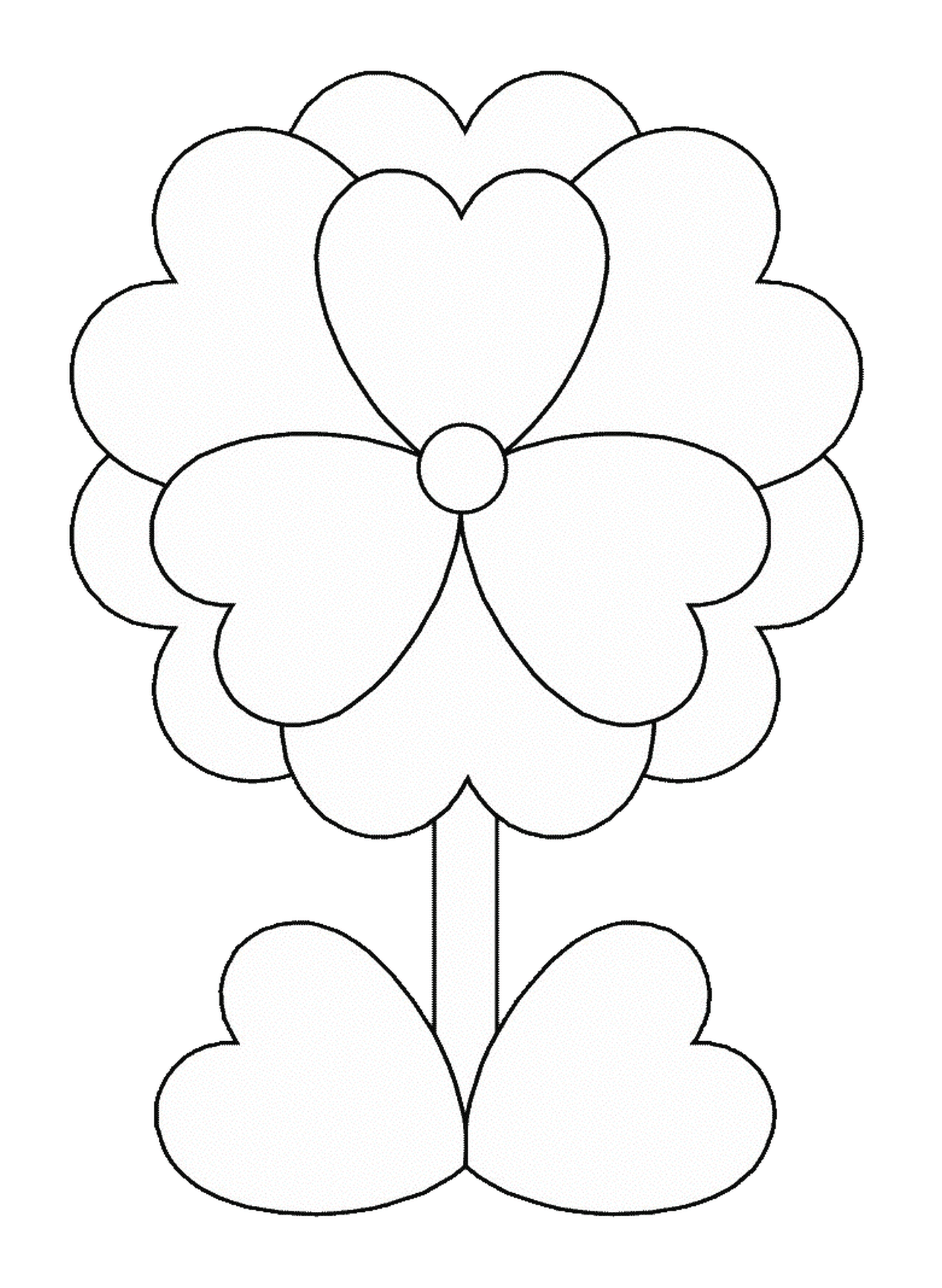  A flower of hearts 