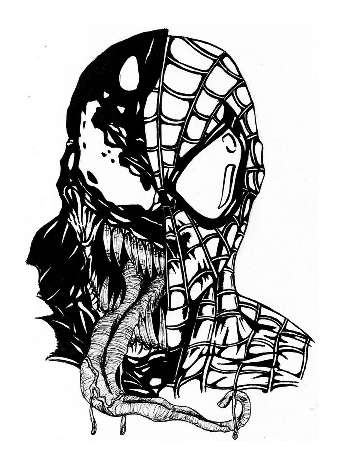  Máscara de Veneno Spiderman 