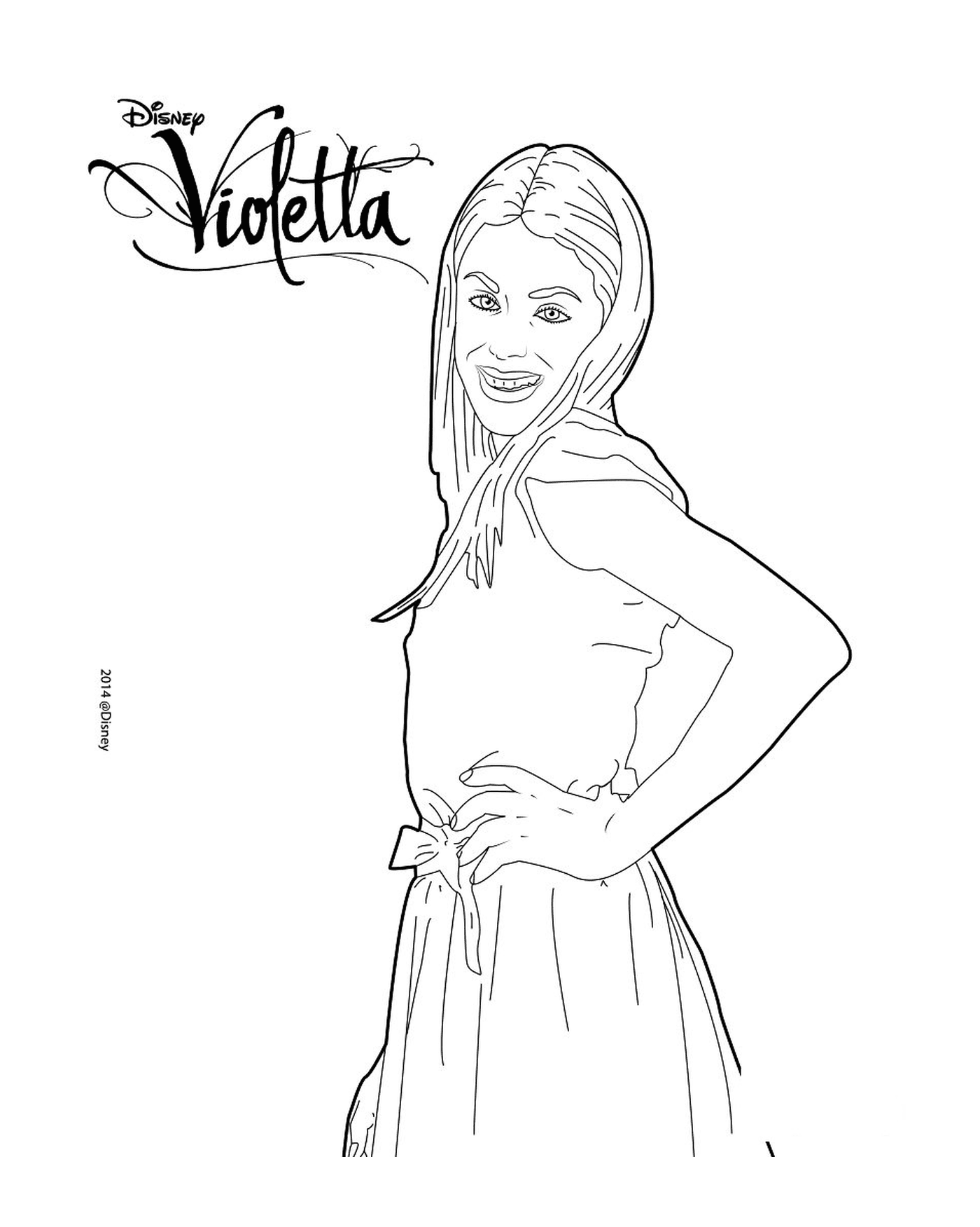  Violetta pose model top model 