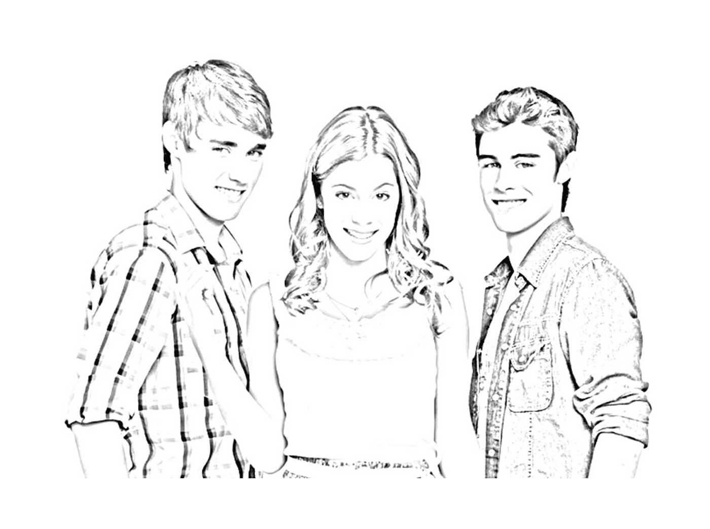  Violetta and two boys 