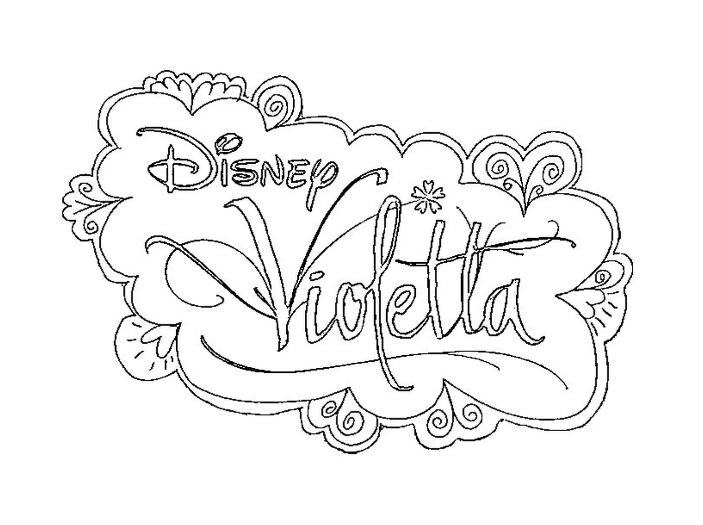  Логотип Disney Violetta 