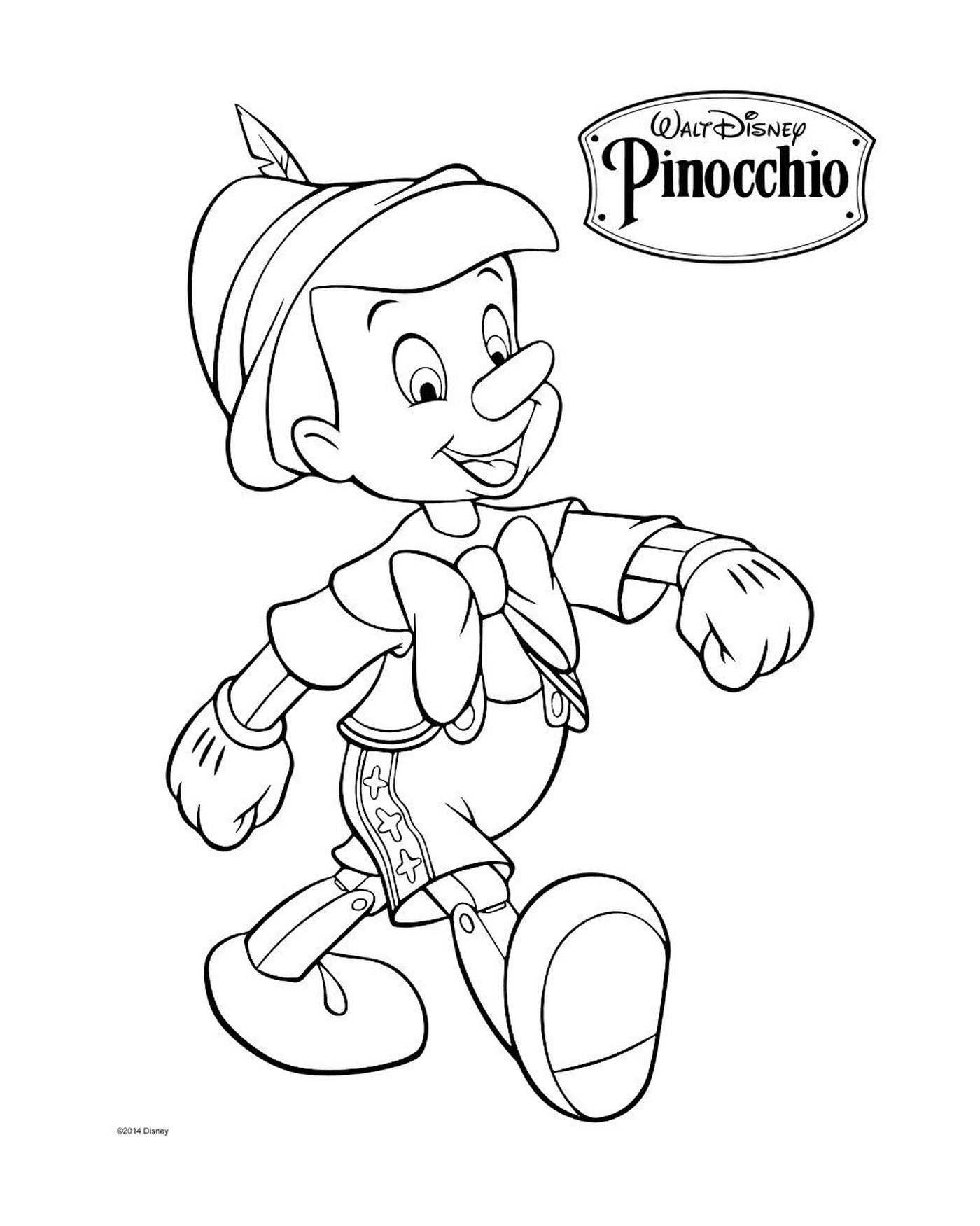  Geppetto, carpintero italiano, fabrica un títere Pinocho 